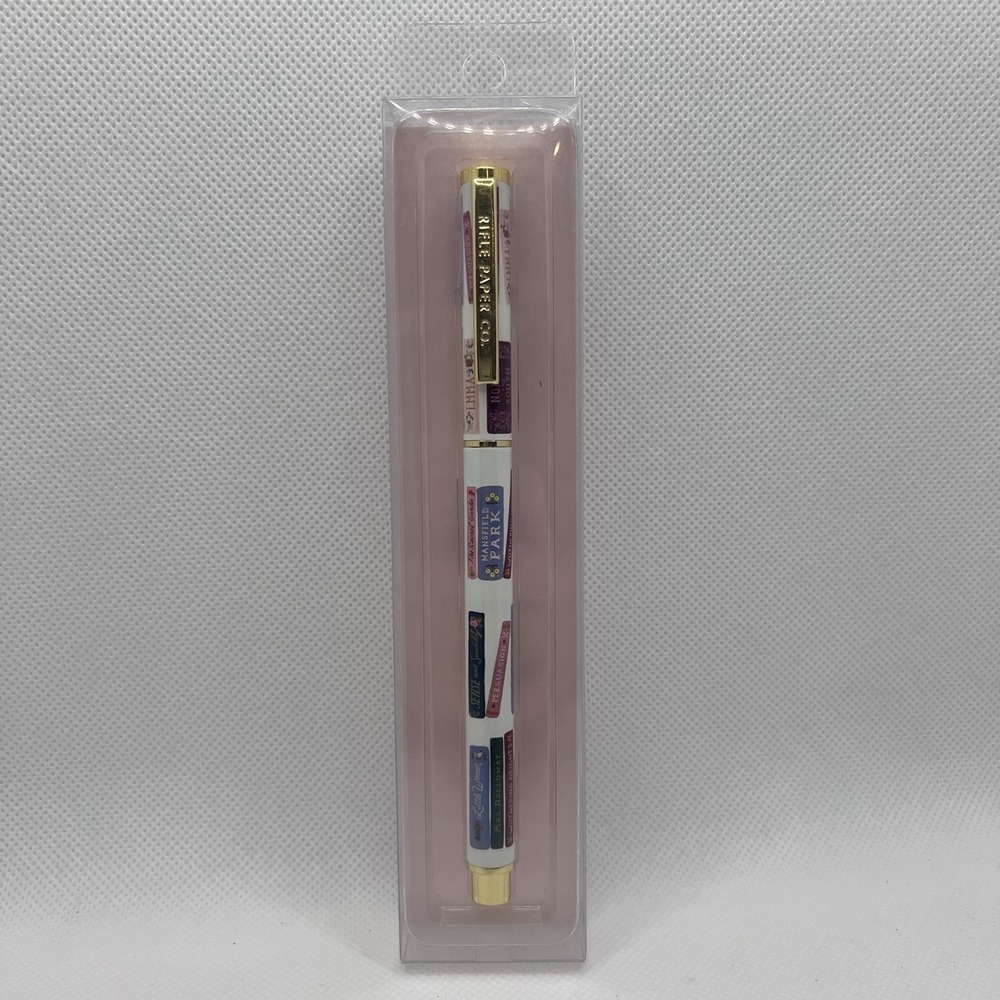 Rifle Paper Co Ladies Night Book Club Rollerball Pen Black Ink 0.5mm NIB Steel